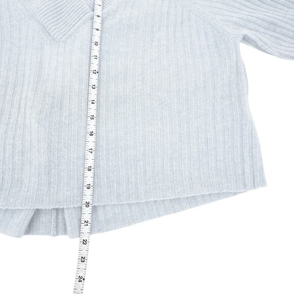 NAADAM Coastal Cashmere Cropped V-Neck Sweater XS - Picture 11 of 12